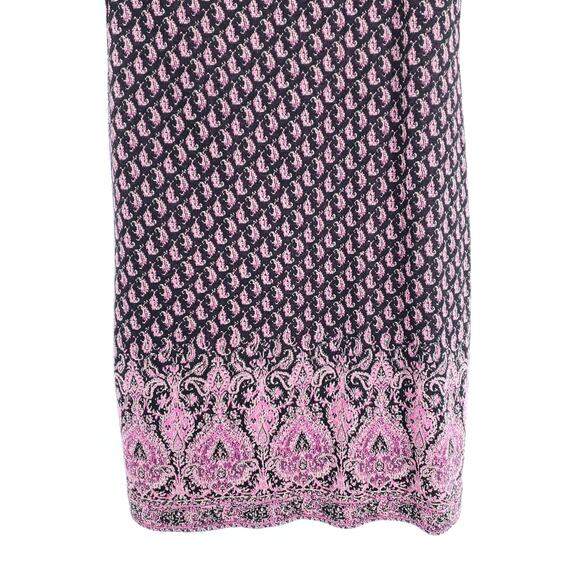 Maeve Boho VTG inspired Tapestry Paisley Geometric Metallic Shift Dress Lined XS - Picture 11 of 11